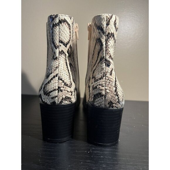 MNG Mango snakeskin print ankle boots women’s EU 41 US size 8 shoes - Picture 4 of 8